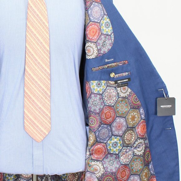 NEW Indochino 54XL 58x32 Blue Wool Two Button Full Suit R227 - Picture 10 of 13